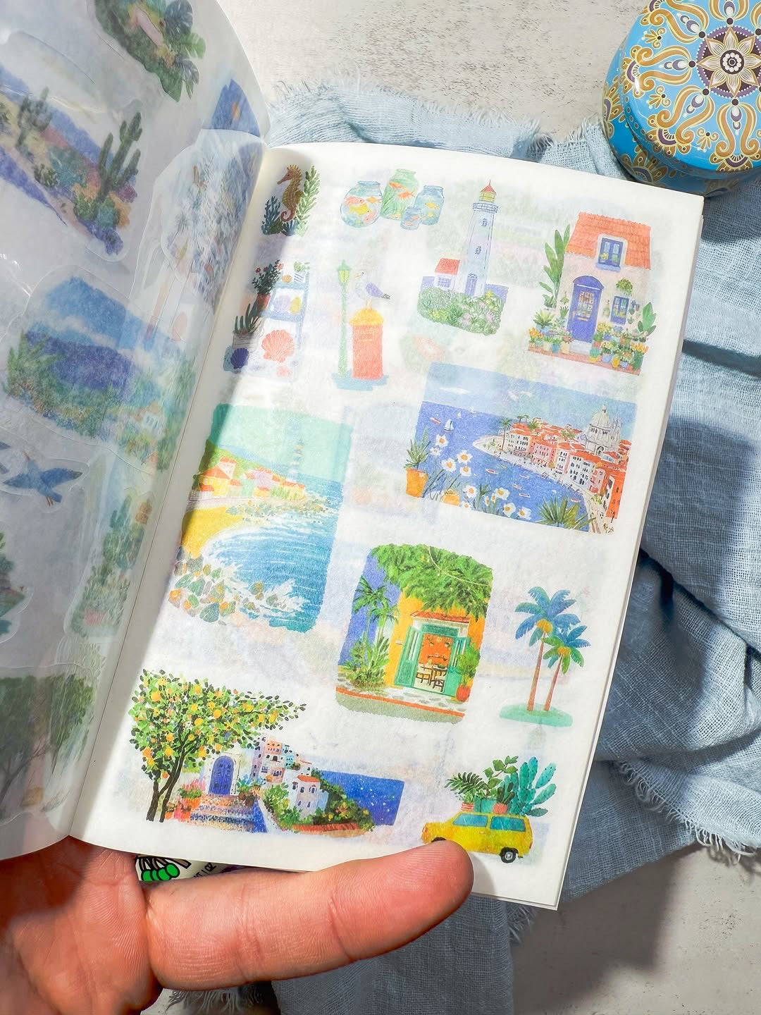 دفتر ملصقات Seabreeze knows summer