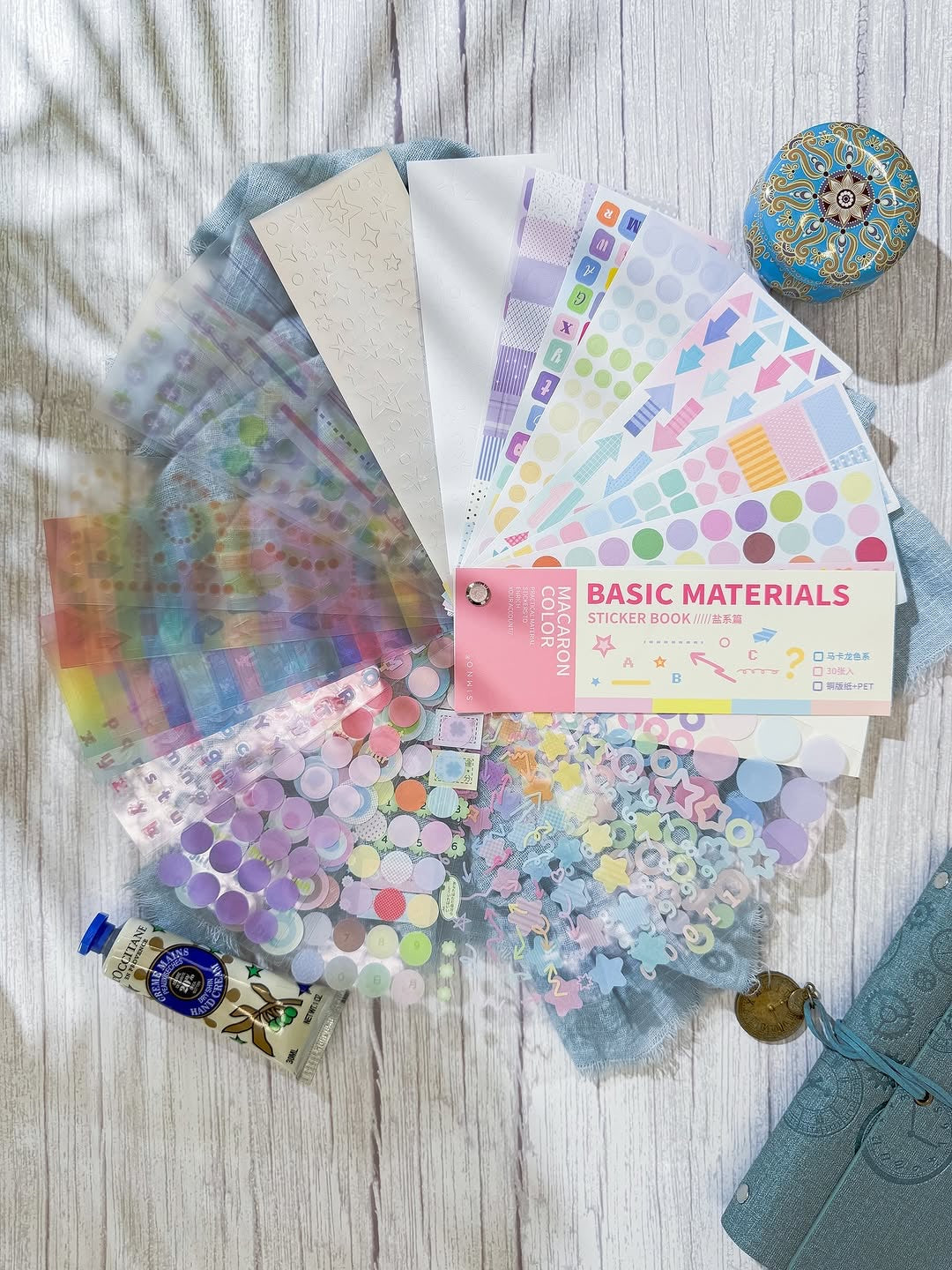 دفتر ملصقات basic material pink