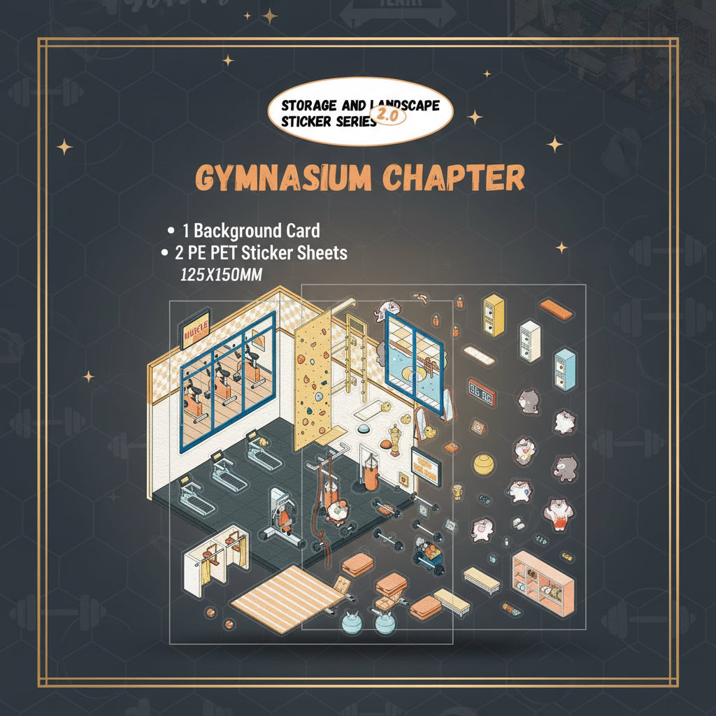 ملصقات التركيب الصغيرة نسخة gymnasium