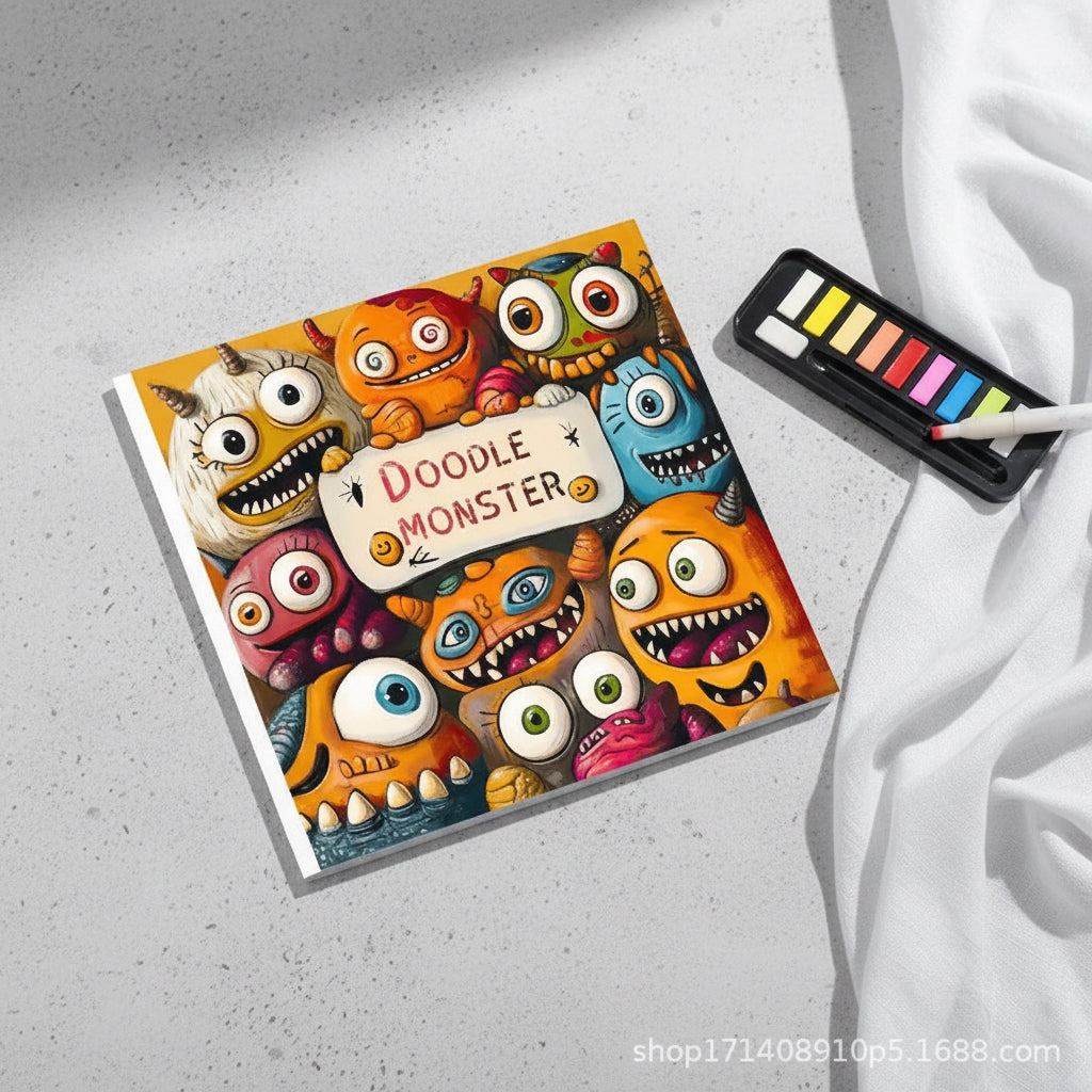 دفتر تلوين doodle monster