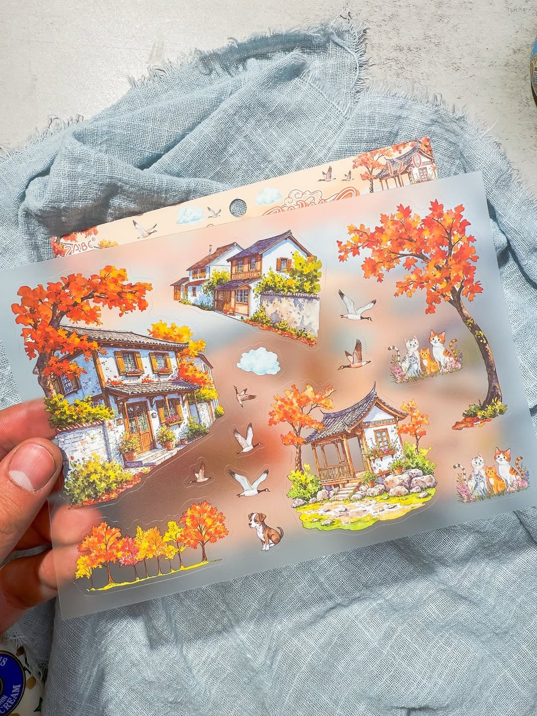 ملصقات Golden autumn wild goose