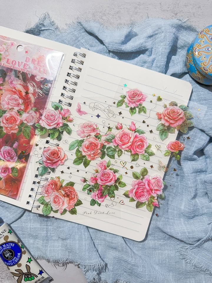 ملصقات ورود Dream love pink