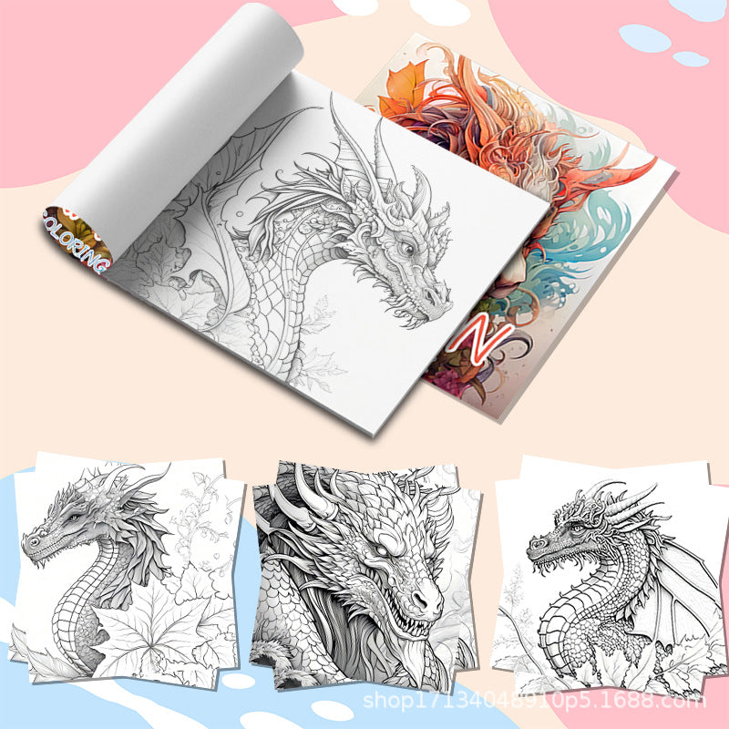دفتر تلوين dragon