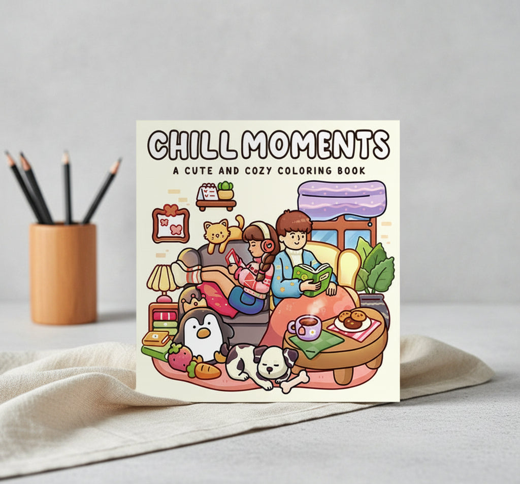 دفتر تلوين chill moments