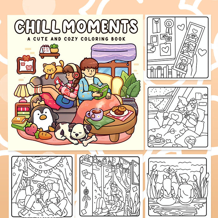 دفتر تلوين chill moments