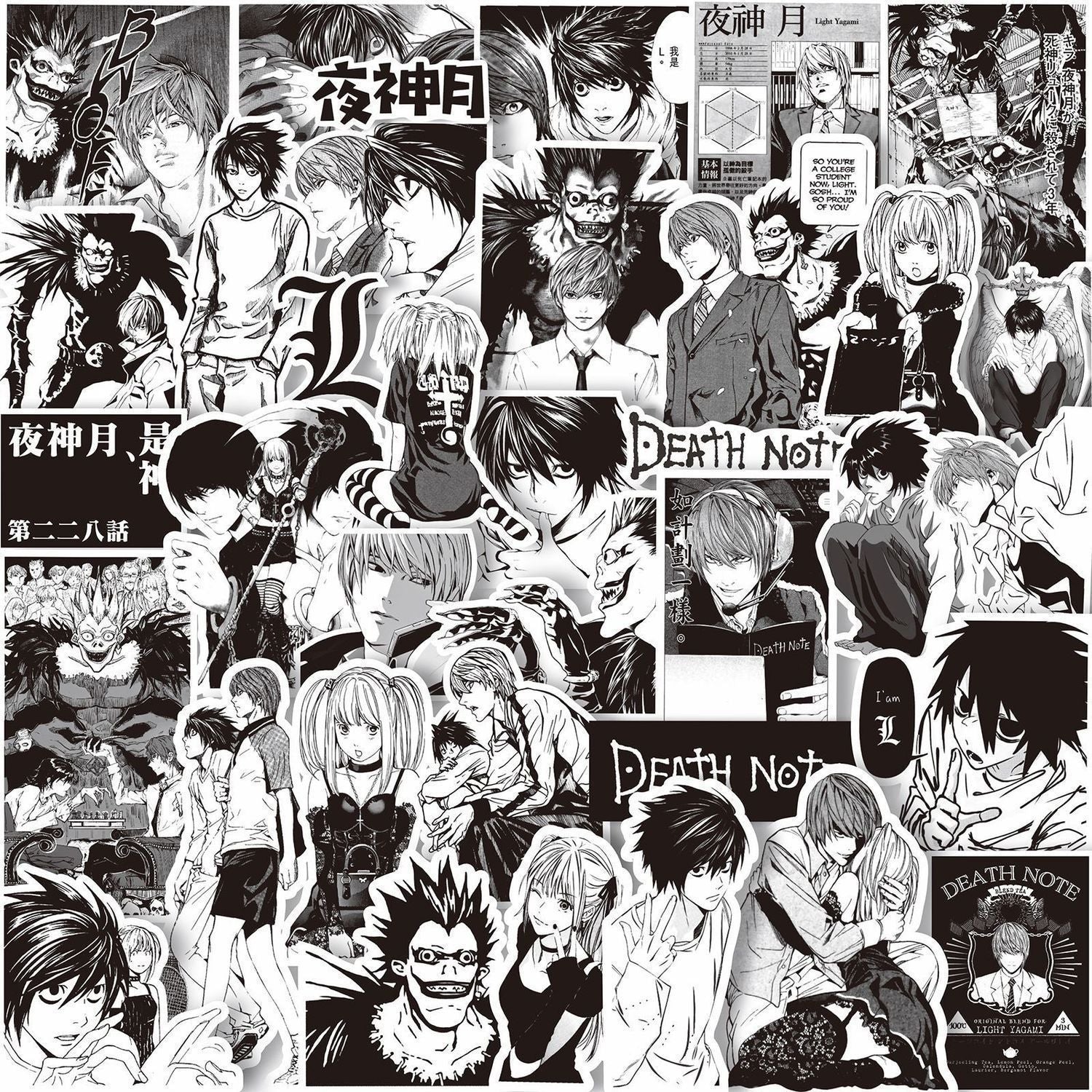 ملصقات صغيرة death note