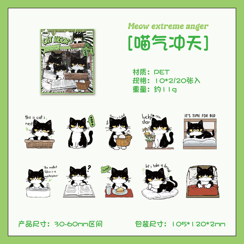 ملصقات صغيرة cat vigor