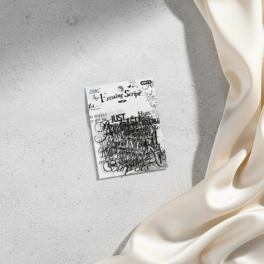 ملصقات صغيرة evening script