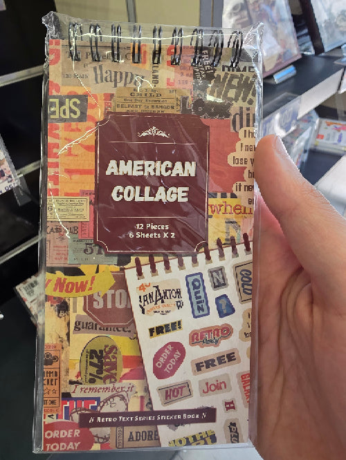 ملصقات العبارات نسخة american collage