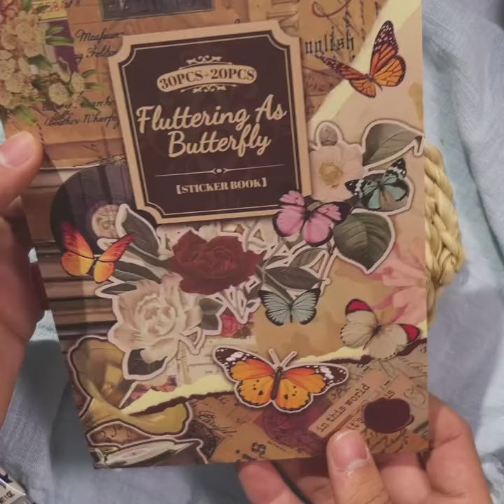 مجلة الملصقات الكبيرة Fluttering as butterfly