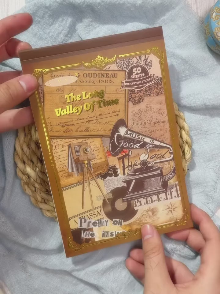 مجلة الملصقات الكبيرة long valley of time