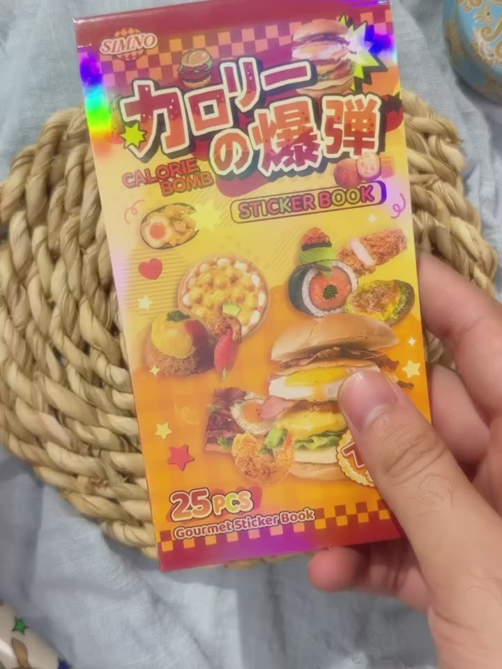 دفتر ملصقات الحلويات calorie bomb