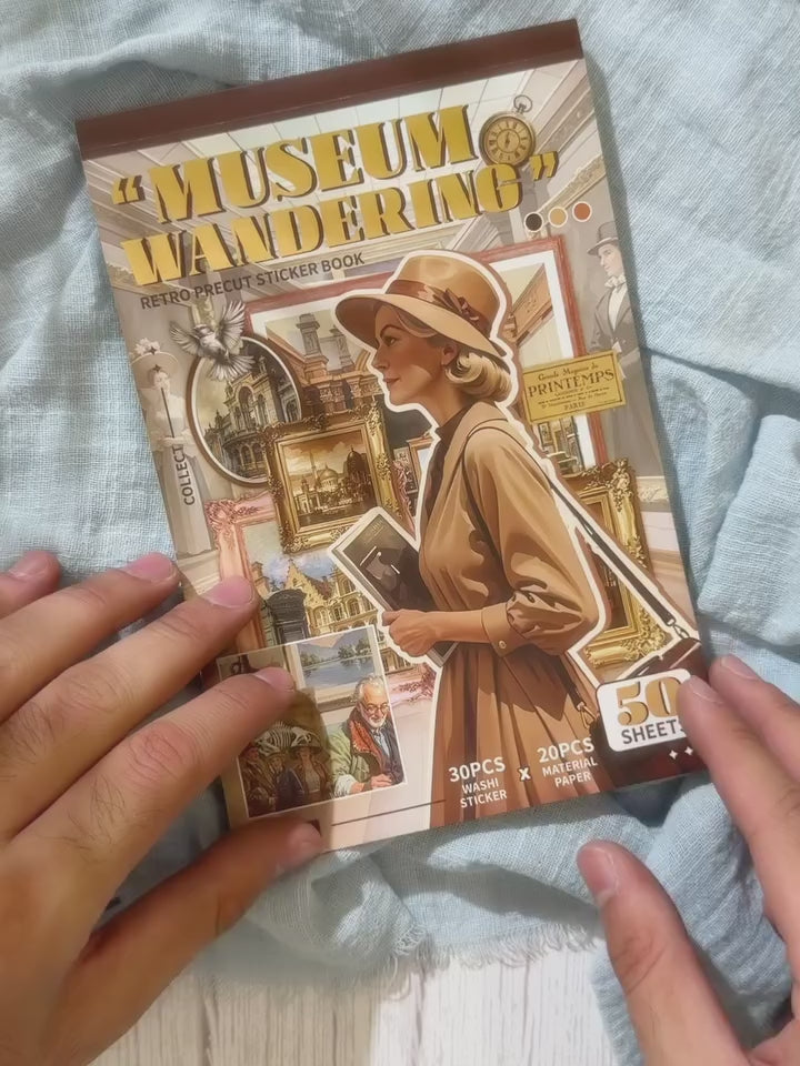 مجلة الملصقات الكبيرة museum wandering