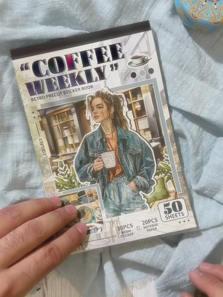 مجلة الملصقات الكبيرة coffee weekly