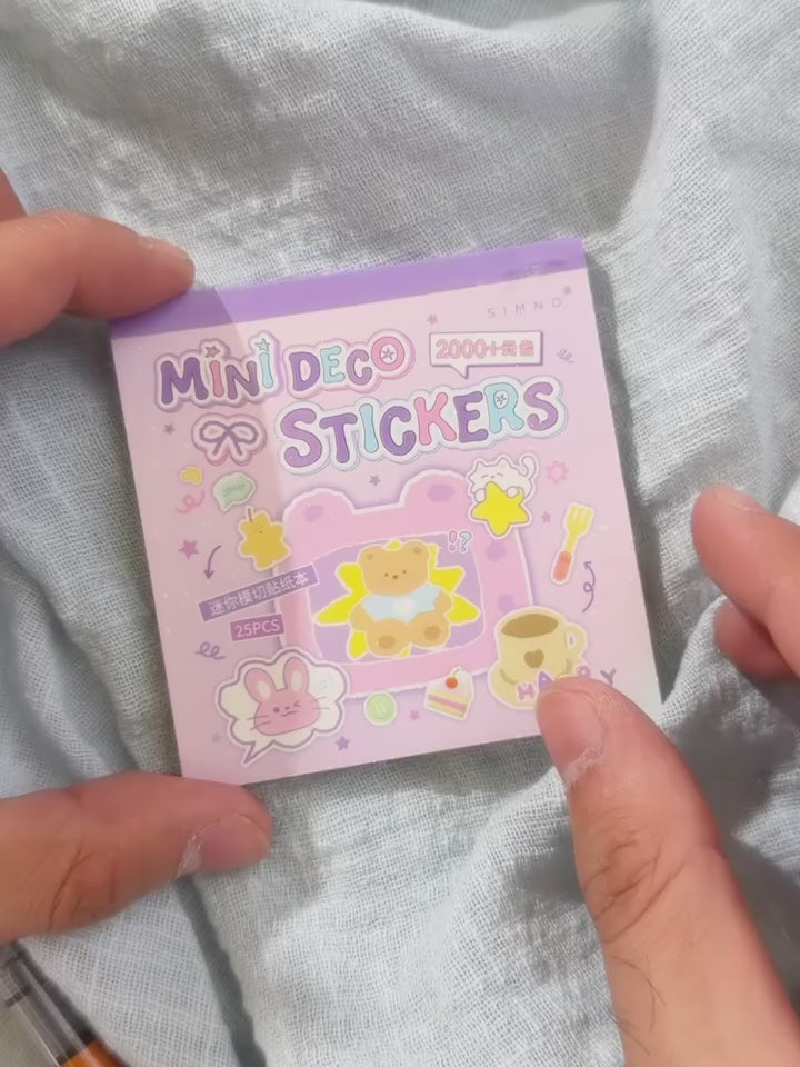 دفتر ملصقات صغيرة mini purple